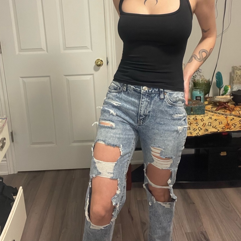 Bluenotes ripped low rise 90s boyfriend jeans